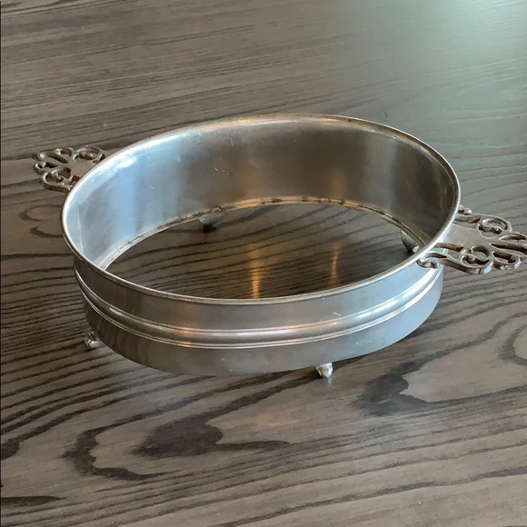 Vintage Pewter Casserole Holder - Picture 1 of 5